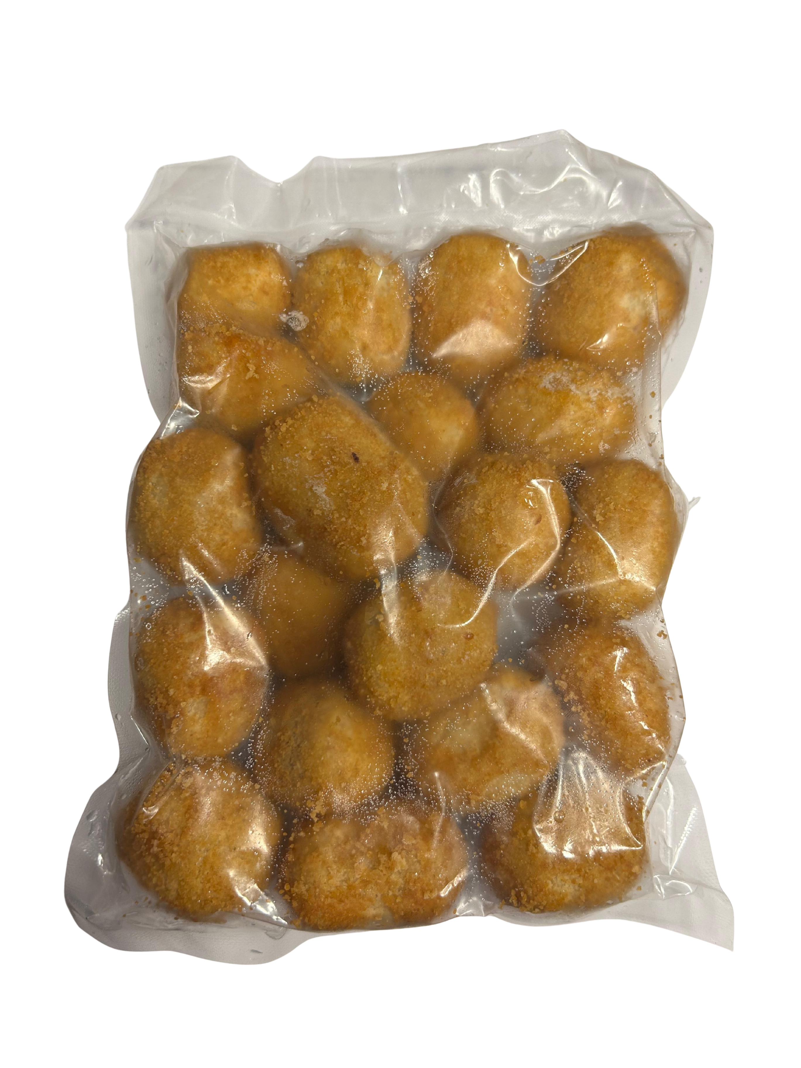 Bouchées au fromage (Boulette de fromage frite surgelée) - frites et surgelées – Paquet moyen – 20 unités de 25 g (500 g)