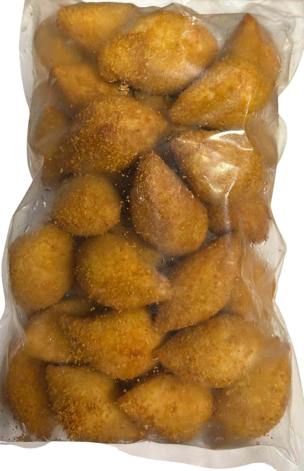 Beignets dorés jambon fromage (Coxinha de jambon et fromage) – frits et surgelés – Grand paquet – 40 unités de 25 g (1kg)
