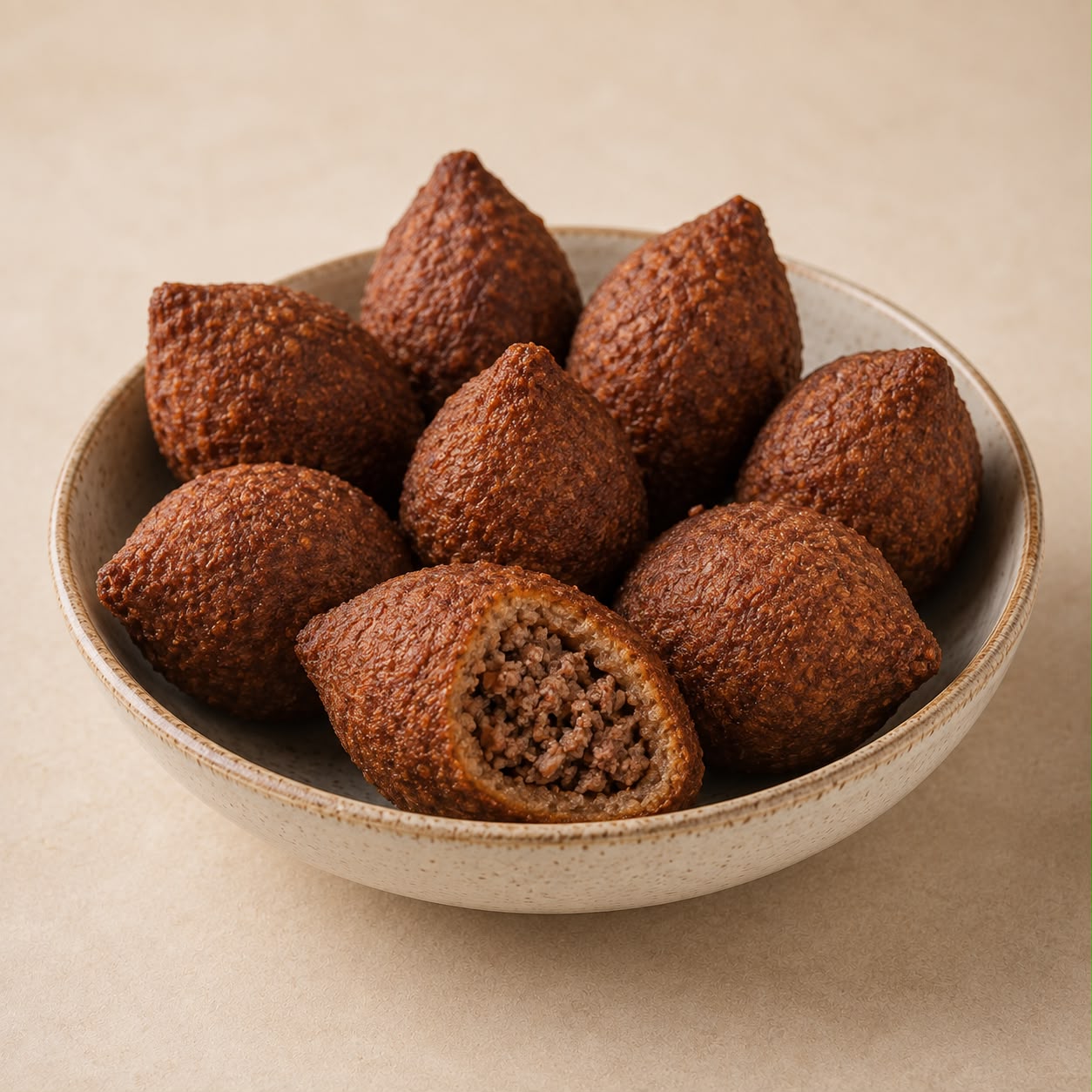Kibe (Quibe) frit et surgelé – Pack de 4 – 40 unités de 25 g (1 kg)