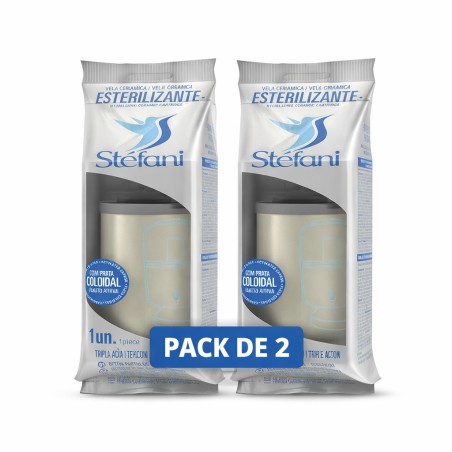 Lot de 2 cartouches pour filtre en argile triple action (Vela para Filtro de Barro Tripla Ação) - Stéfani - 2 unités