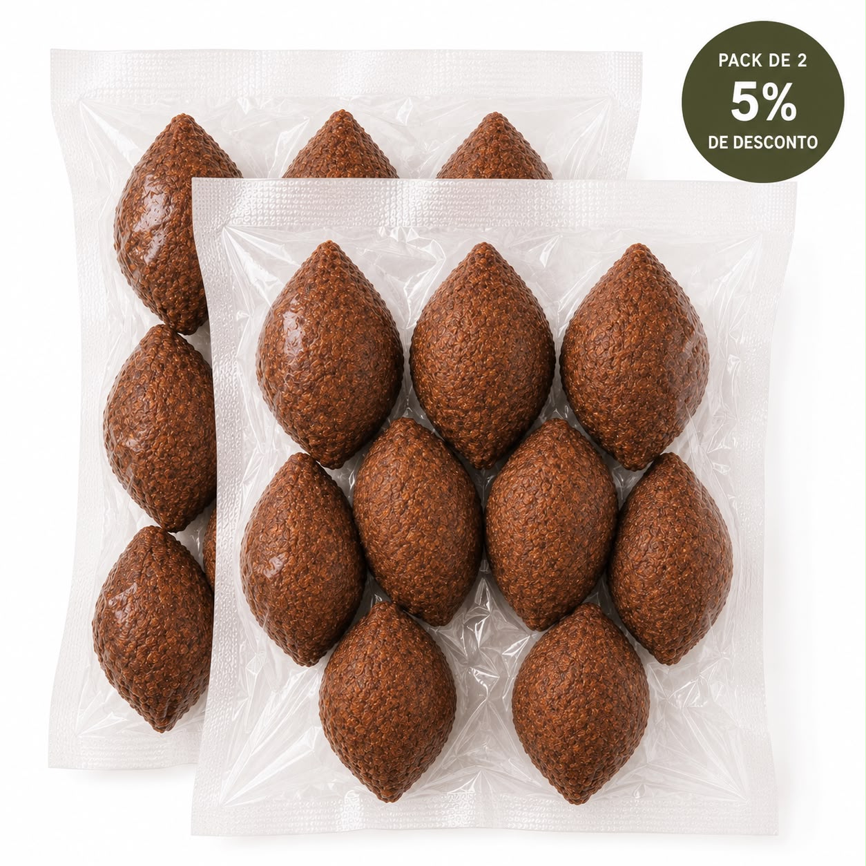Kibe (Quibe) frit et surgelé – Pack de 2 – 20 unités de 25 g (500 g)