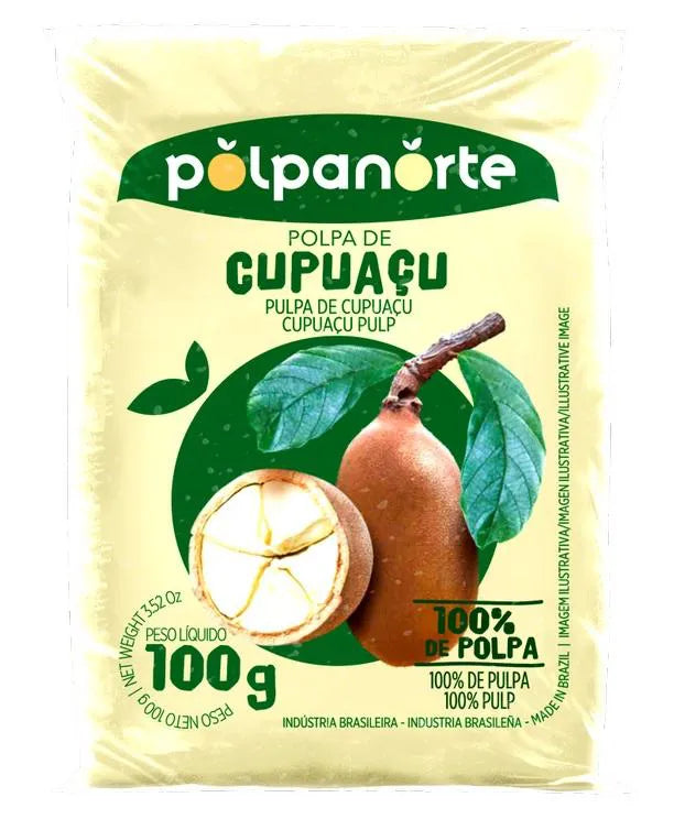 Pulpe de Cupuaçu Congelée (Polpa de Cupuaçu) - Polpanorte - 100 g