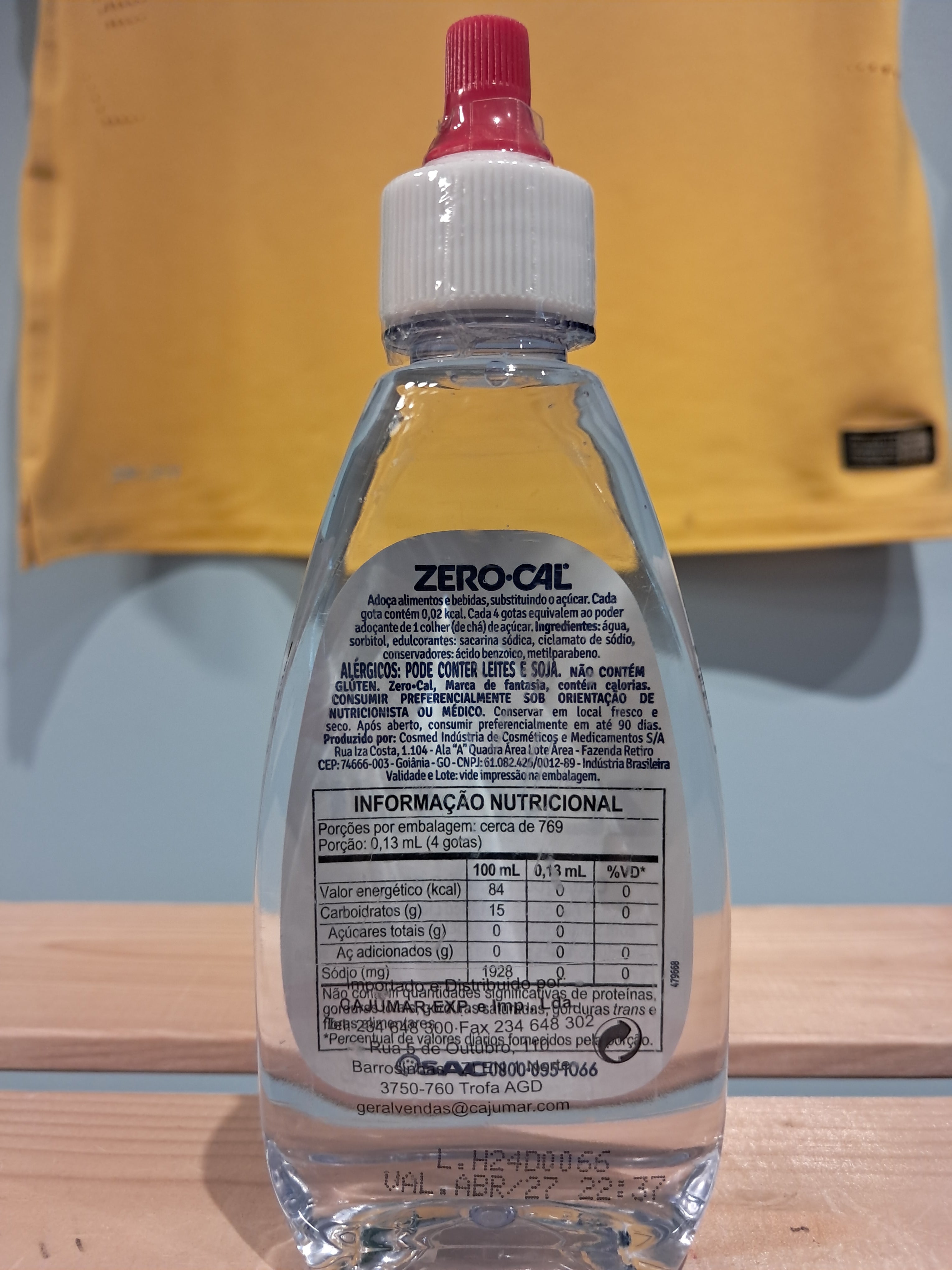 Édulcorant Zero-Cal (Édulcorant Zero-Cal) - 100 ml