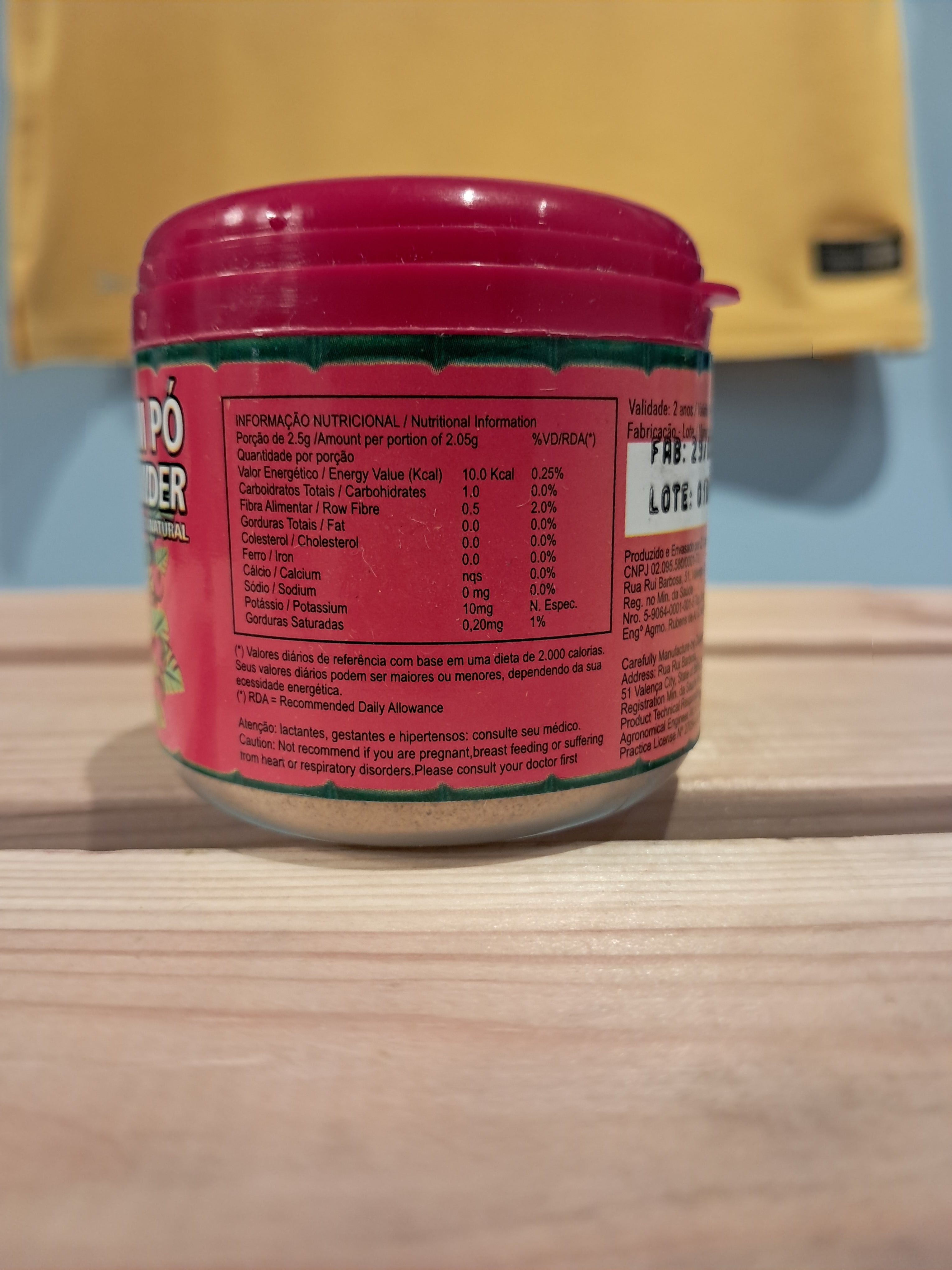 Guarana en poudre (Guaraná em pó) GUARANA - 50g