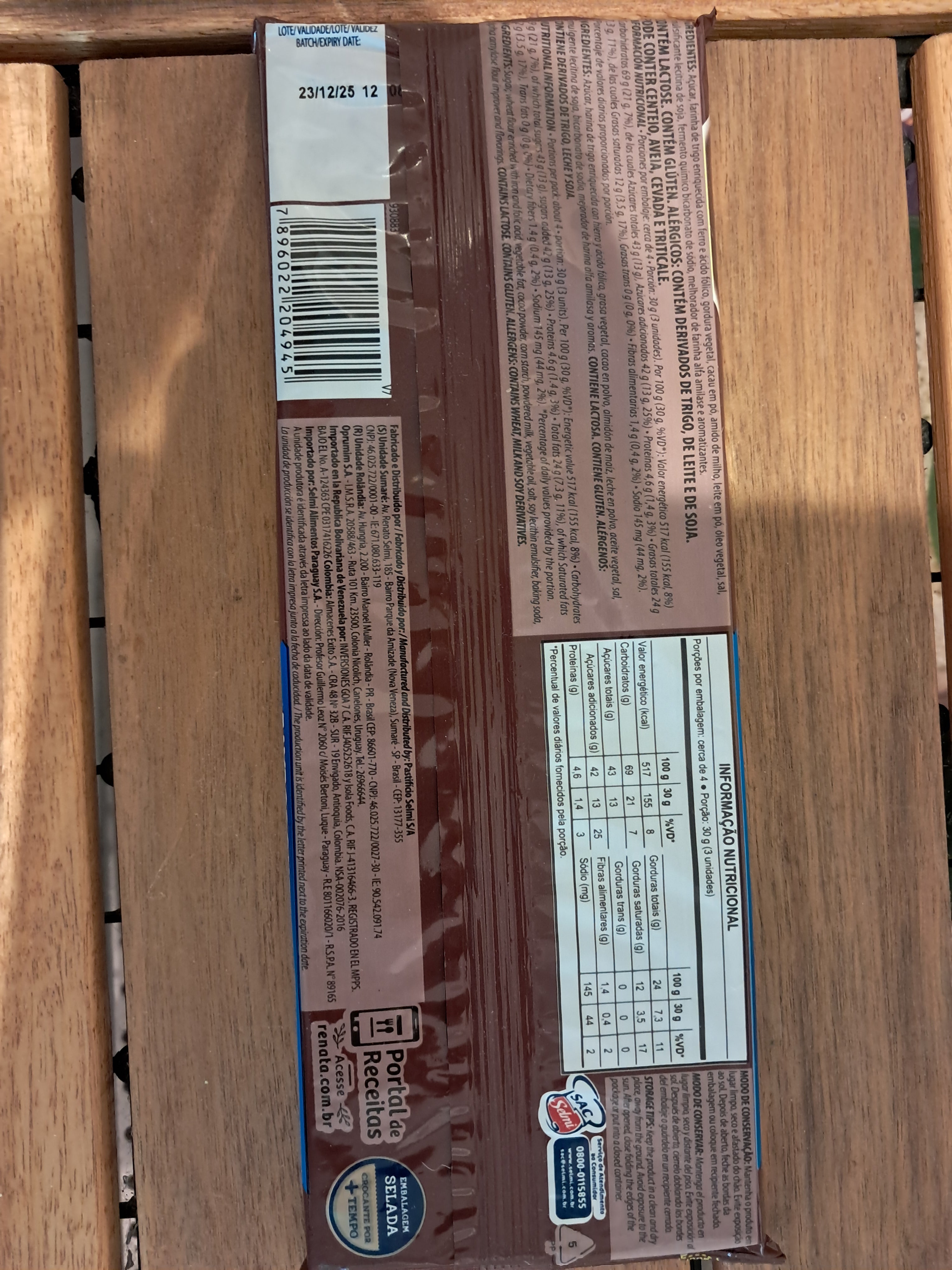 Chocolate Flavor Wafer (Chocolate Wafer) - RENATA - 115g
