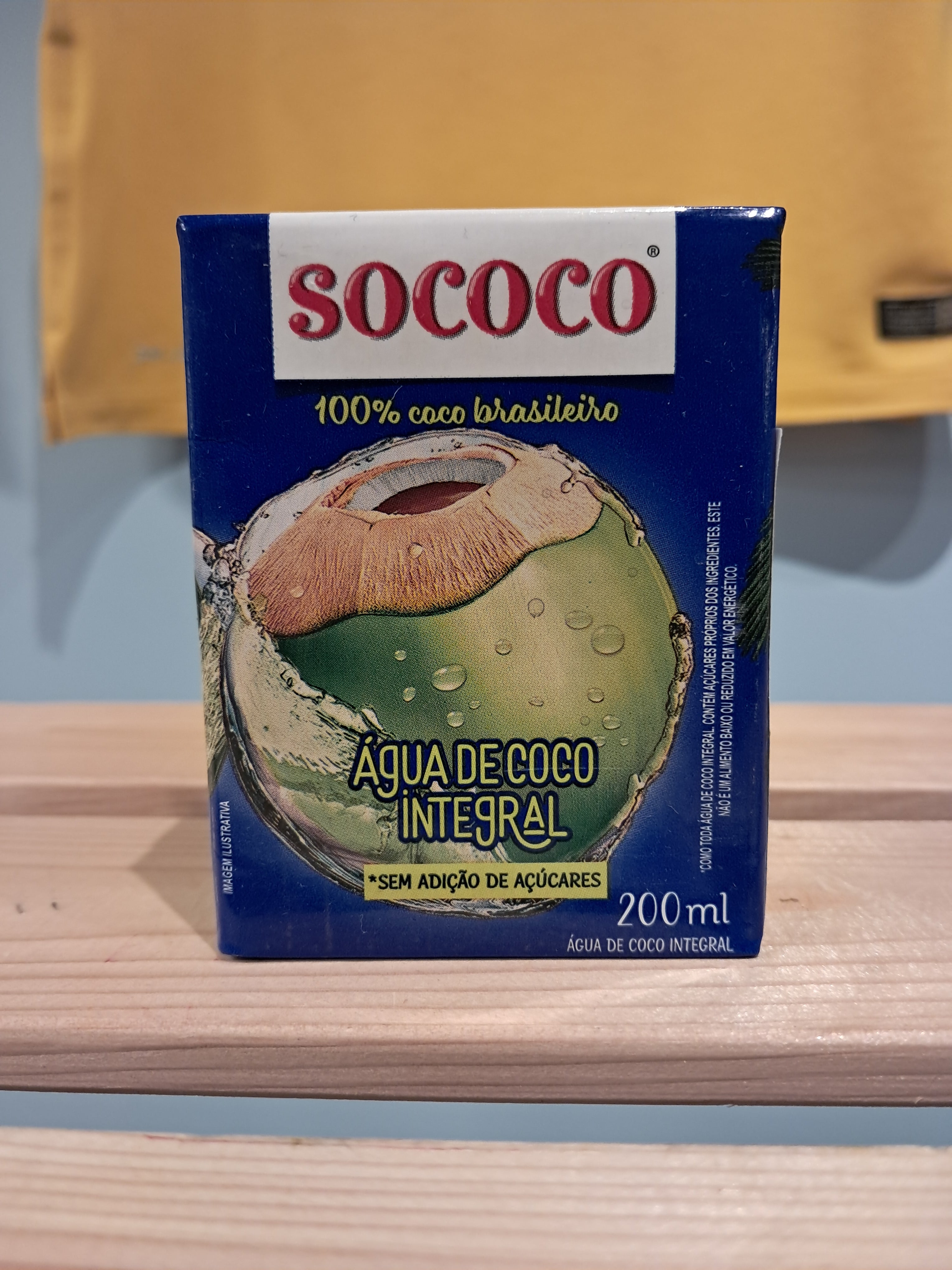 Acqua di cocco (Água de Coco) - SOCOCO - 200ml