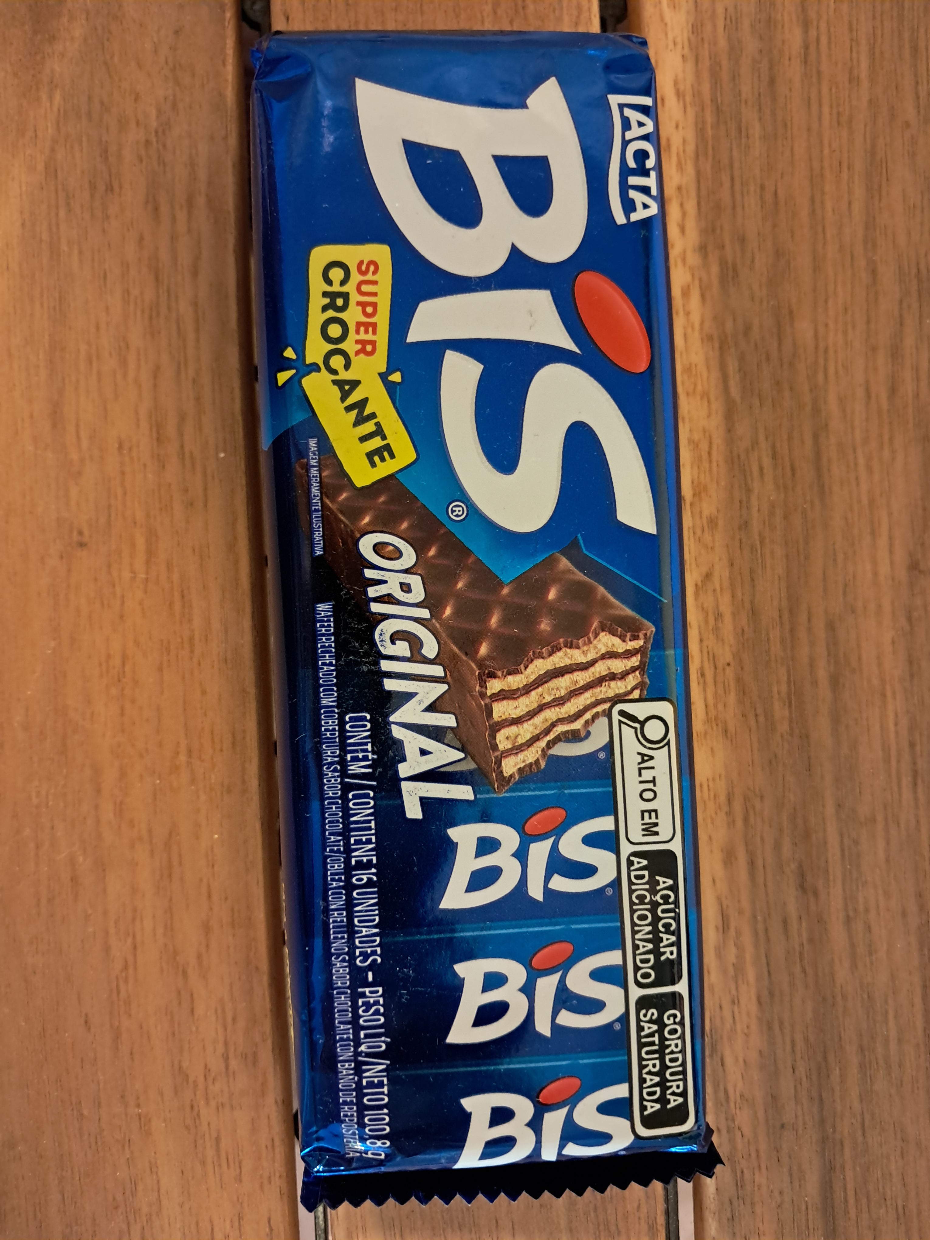 Gaufrettes chocolat brésilien au lait (Chocolate BIS Tradicional) BIS (LACTA) - 100,8g