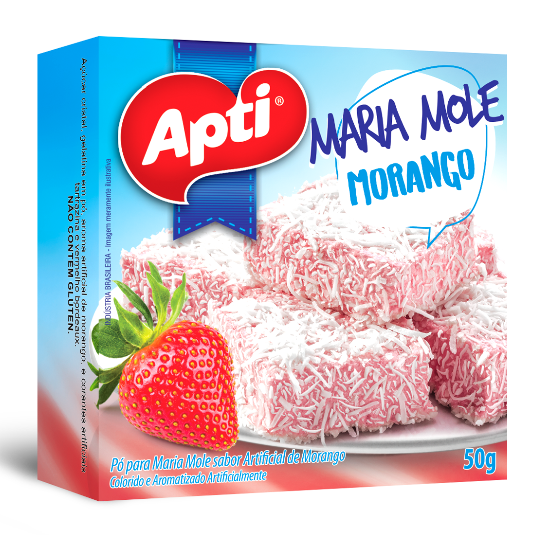 Préparation pour gélatine saveur fraise (Mistura para Maria Mole sabor Morango) - APTI - 50 g