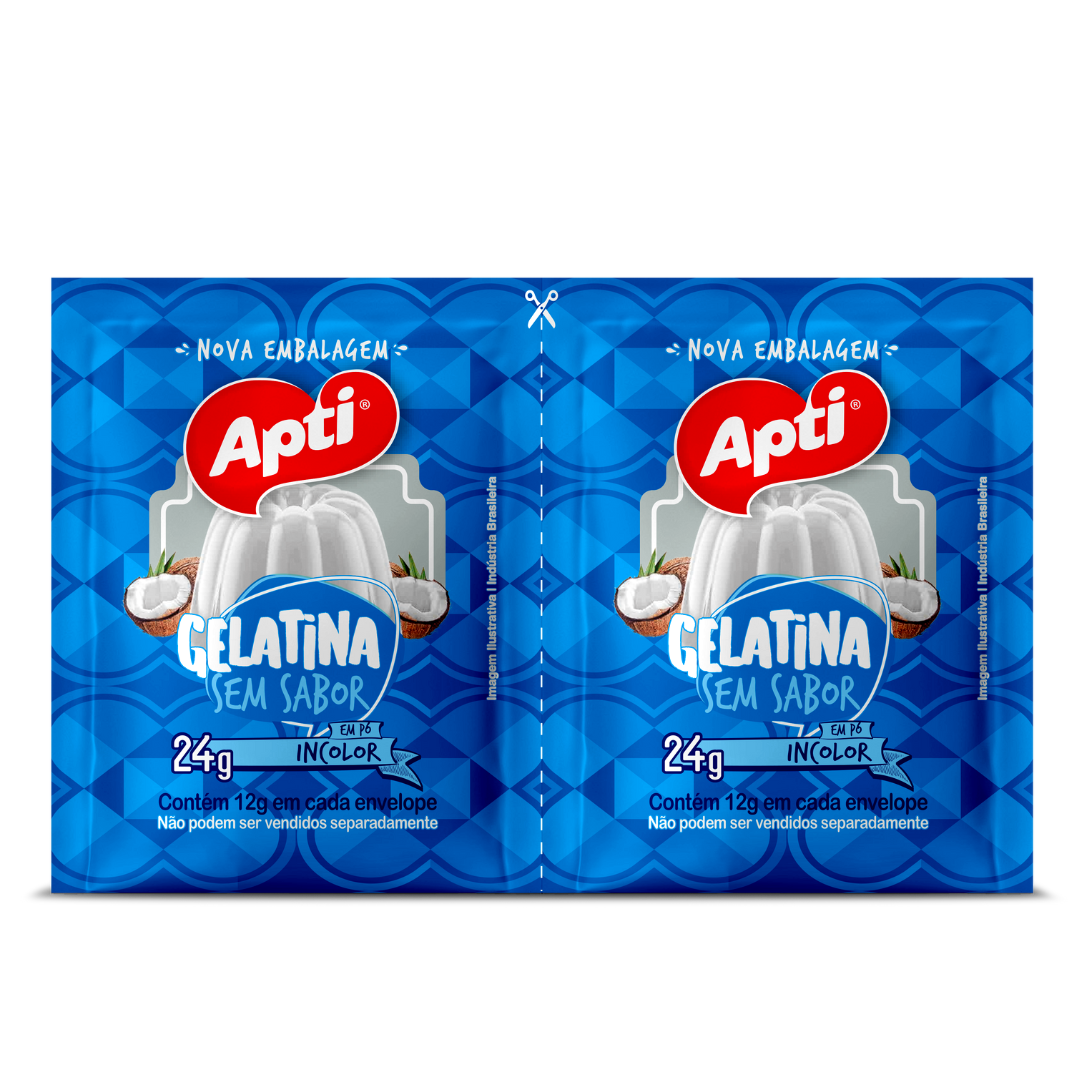 Préparation en poudre pour gélatine incolore (Gelatina em Pó Incolor) - APTI - 24g