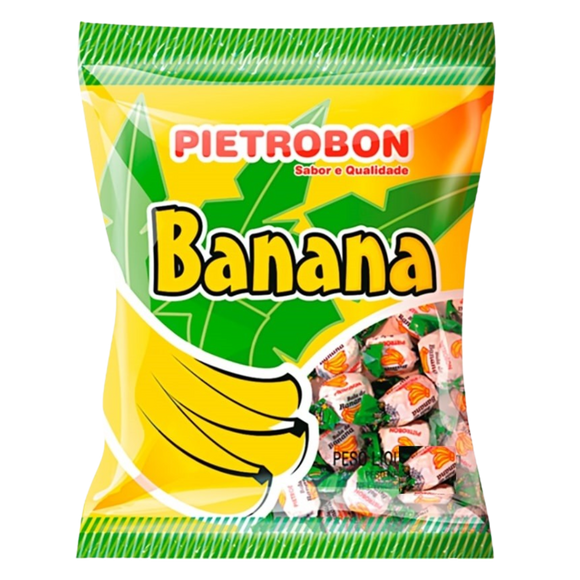 Bala de Banana (Bonbons banane) - PIETROBON - 600g