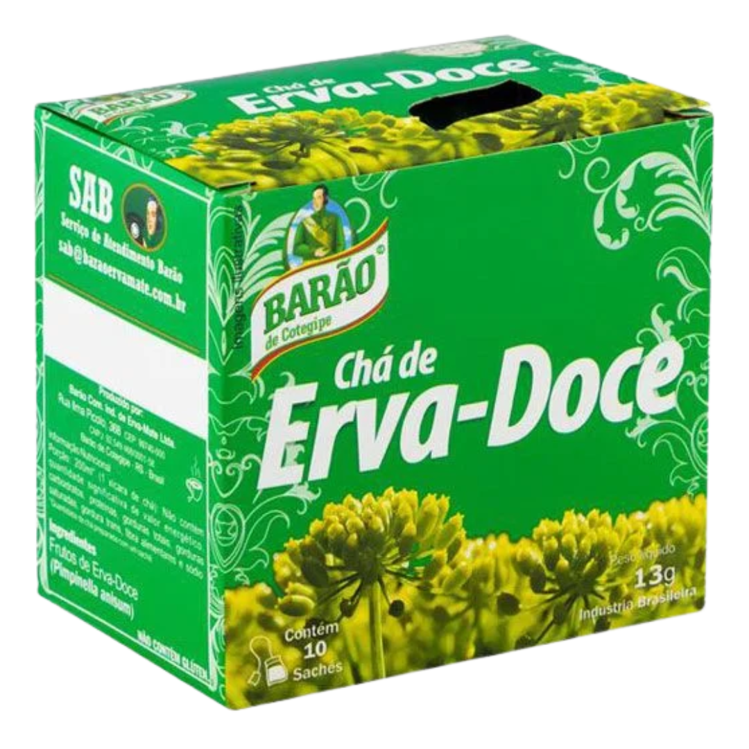Chá de Erva-Doce BARÃO - Contém 10 sachês