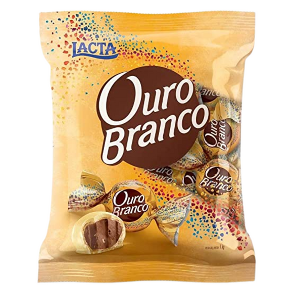 Gaufrette au chocolat avec garniture au chocolat blanc (Bombom Ouro Branco) - LACTA - 1kg
