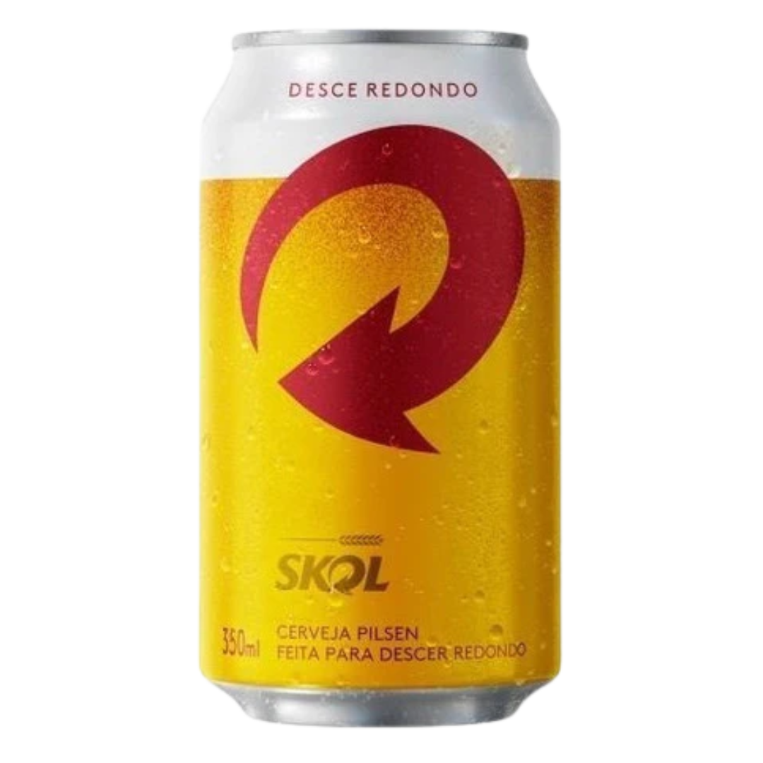 Cerveja SKOL (Bière brésilienne traditionnelle) - 350ml - Promoção