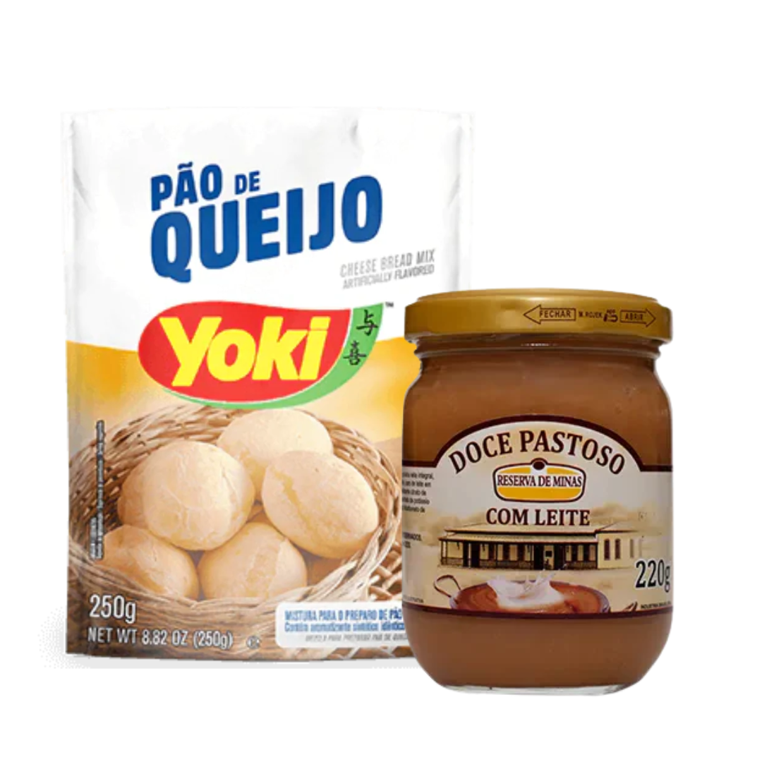 Perfect Combination - Cheese Bread Mix - YOKI - 250g + Dulce de leche - RESERVA DE MINAS - 220g