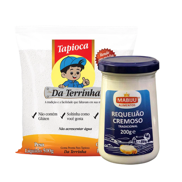 Combinaison Parfaite - Tapioca Hydratée - DA TERRINHA - 500g + Fromage crémeux - MABIJU - 200g