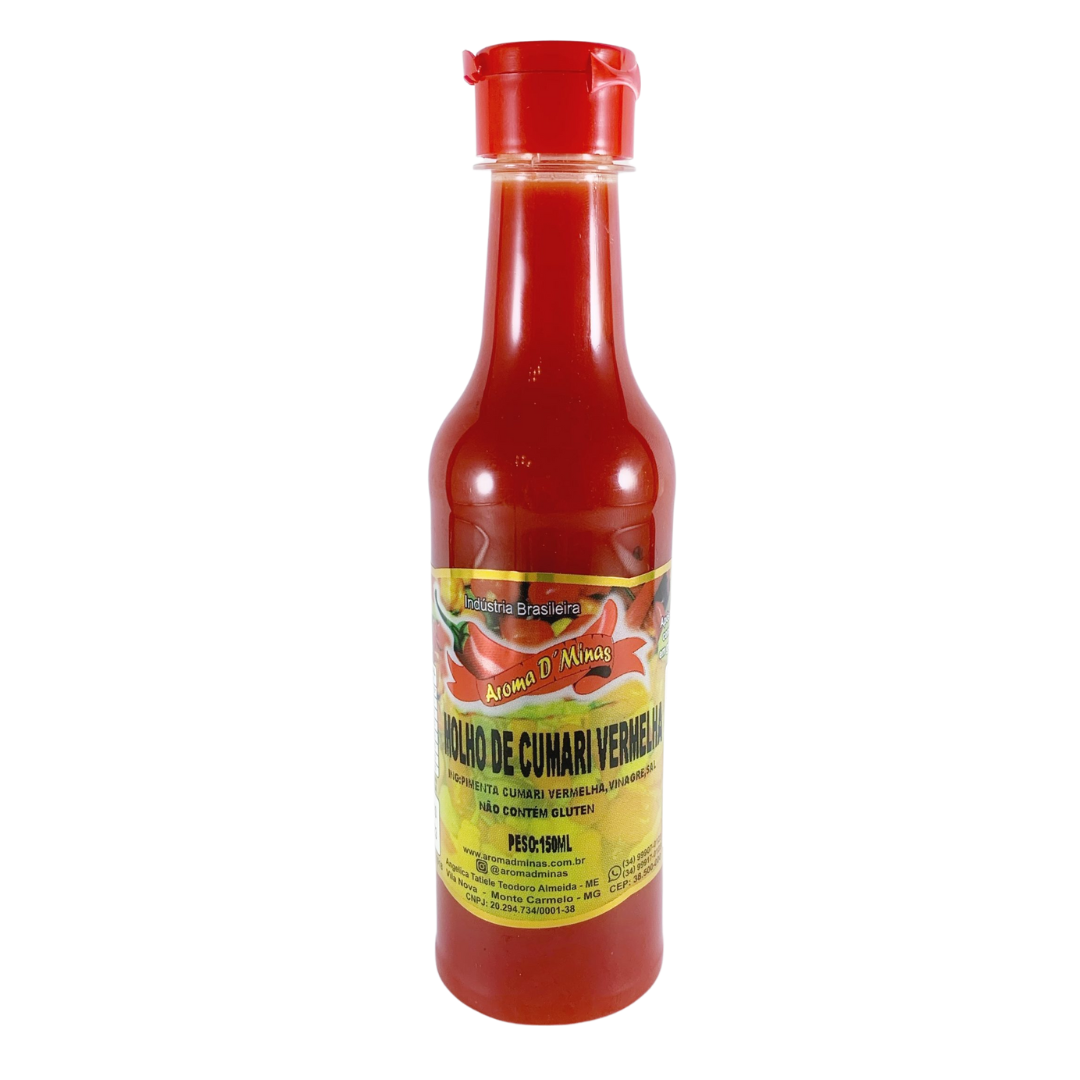 Molho de Pimenta Cumari Vermelha - AROMA DE MINAS - 150ml