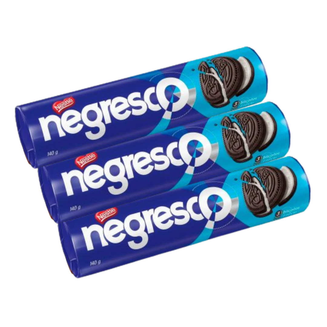 Combo - Bolacha Recheada Negresco - NESTLÉ - 100g - Compre 3 unidades e ganhe 10% de desconto