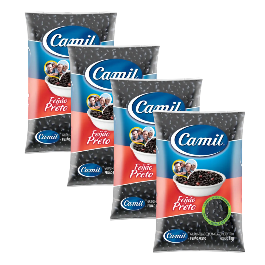 Combo - Fagioli neri CAMIL - 1kg - Acquista 4 unità e ottieni uno sconto del 10%.