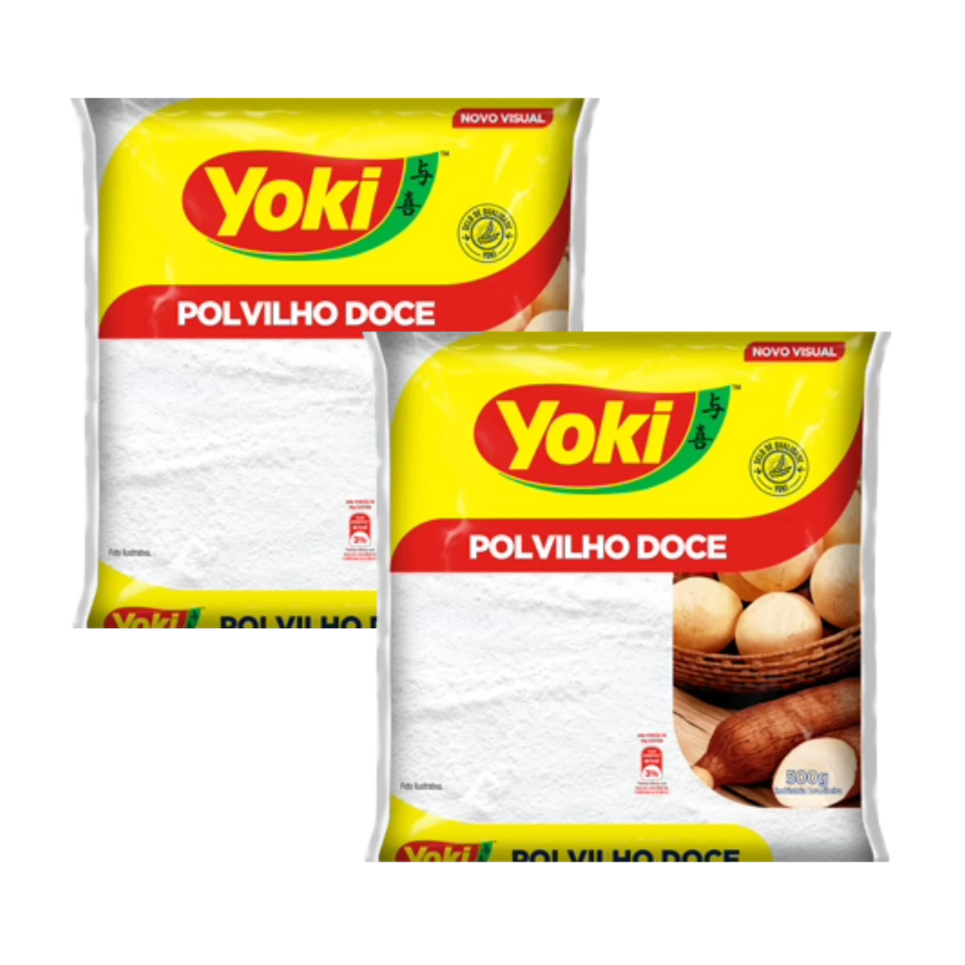 Kit - Polvilho Doux - Amidon de Manioc doux - YOKI - 500g - Achetez 2 unités et obtenez 10 % de réduction
