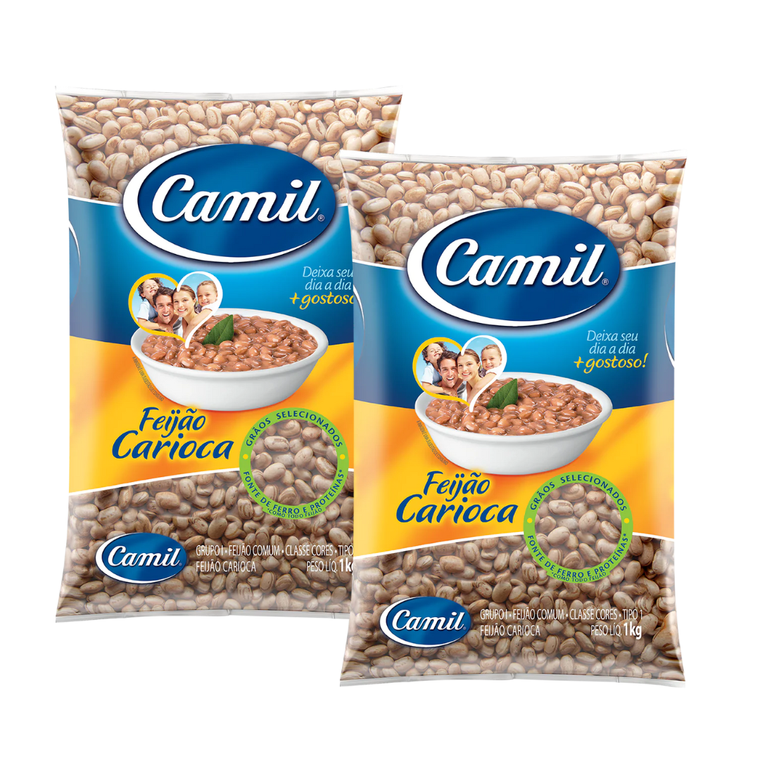 Kit - Haricots bruns “Carioca” - CAMIL - 1kg - Achetez 2 unités et obtenez 10% de réduction