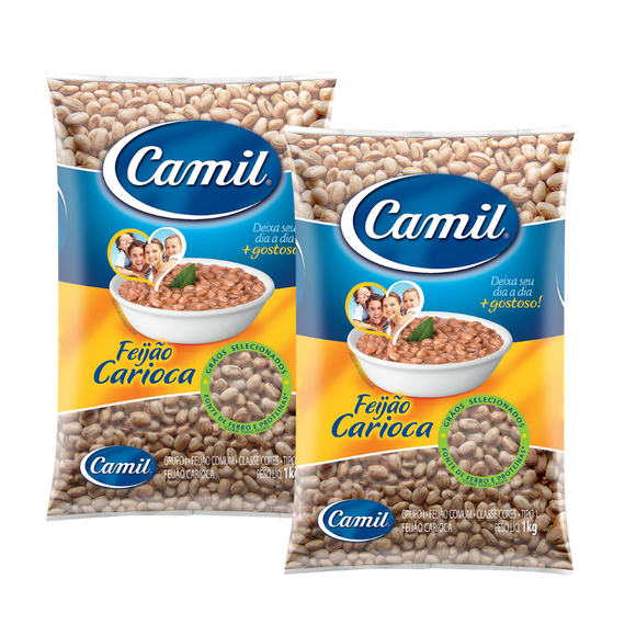 Kit - Haricots bruns “Carioca” - CAMIL - 1kg - Achetez 2 unités et obtenez 10% de réduction