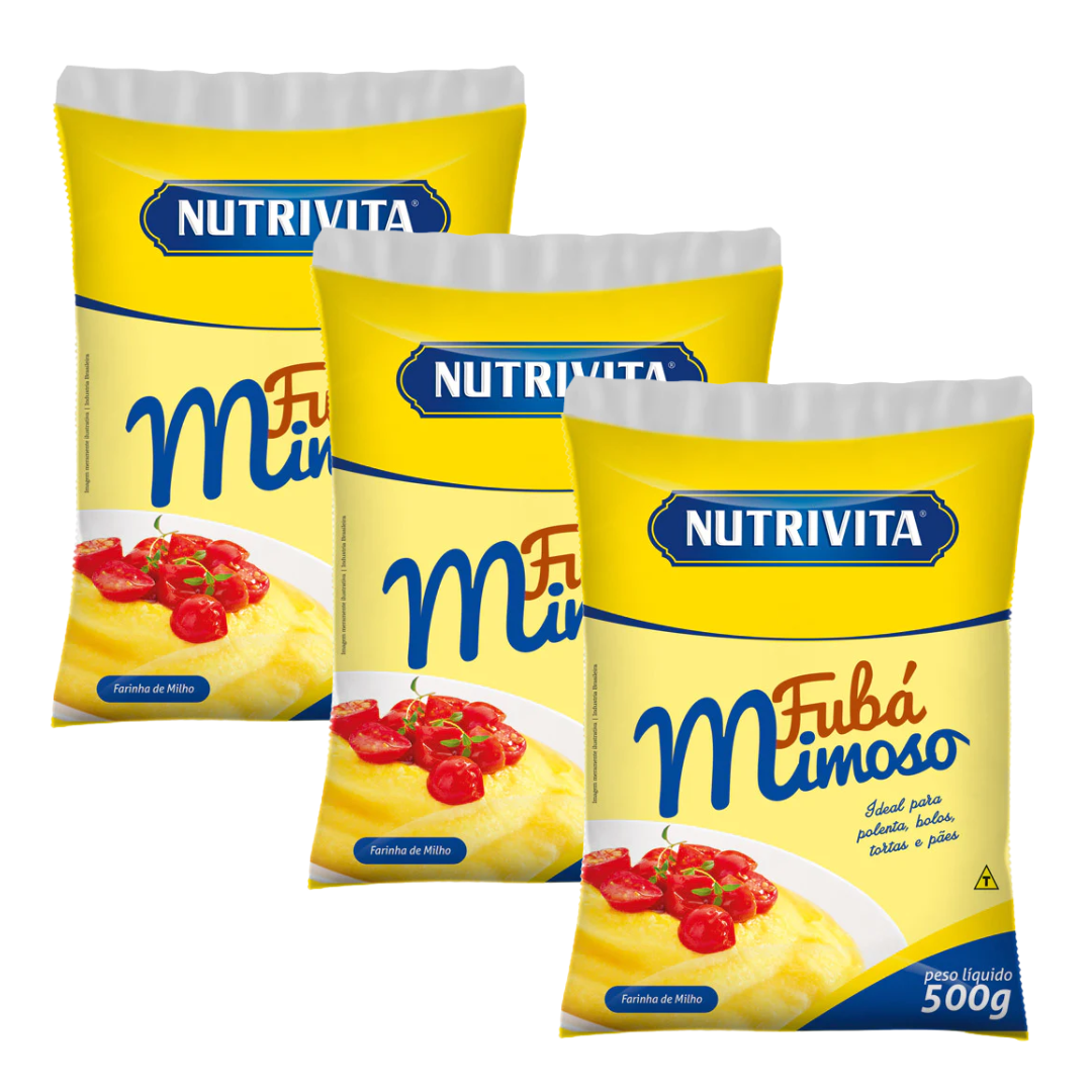 Kit - Farine de Maïs Mimoso NUTRIVITA - 500 g - Achetez 3 unités et obtenez 10% de réduction