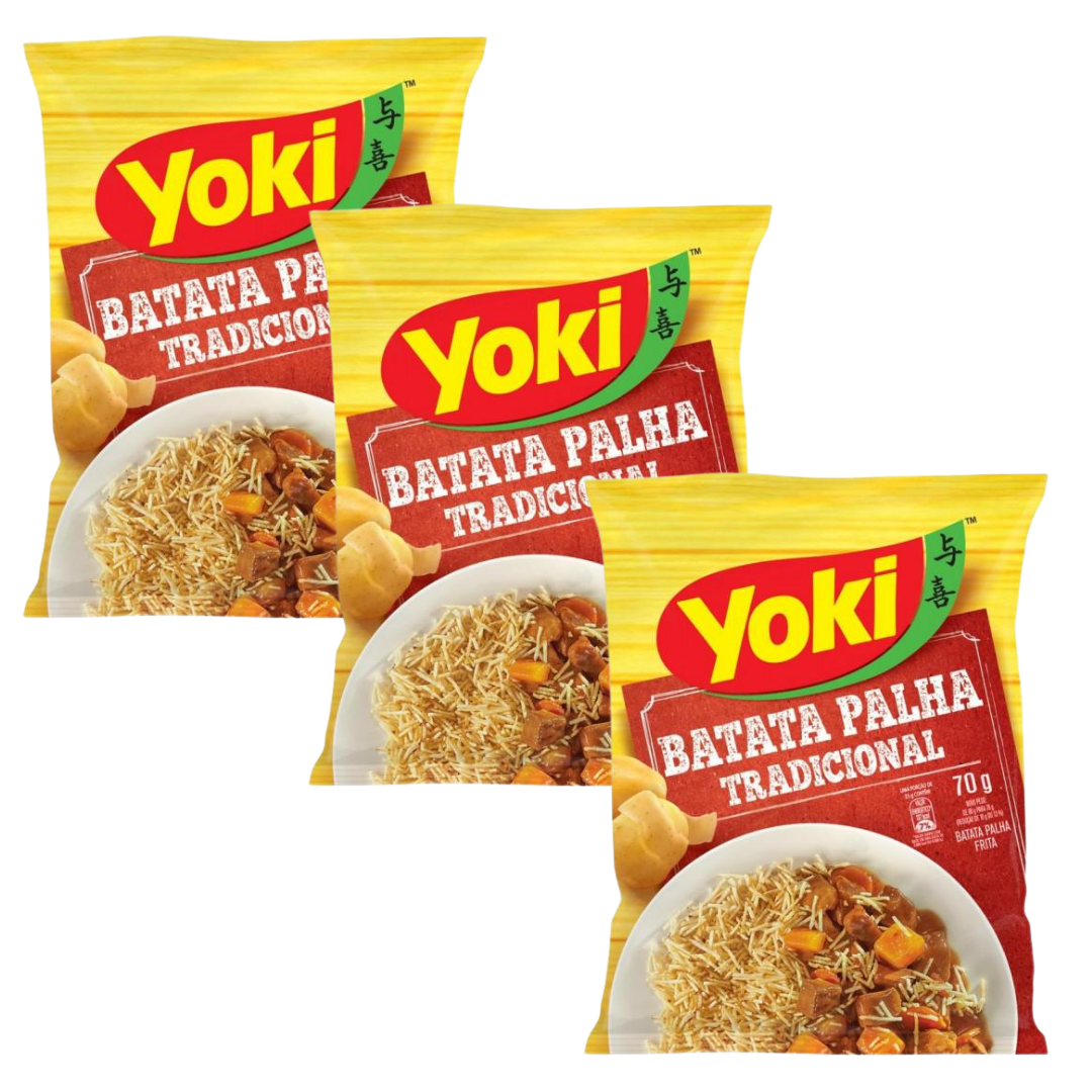 Combo - Straw Potato - YOKI - 70g - Buy 3 units and get 10% discount