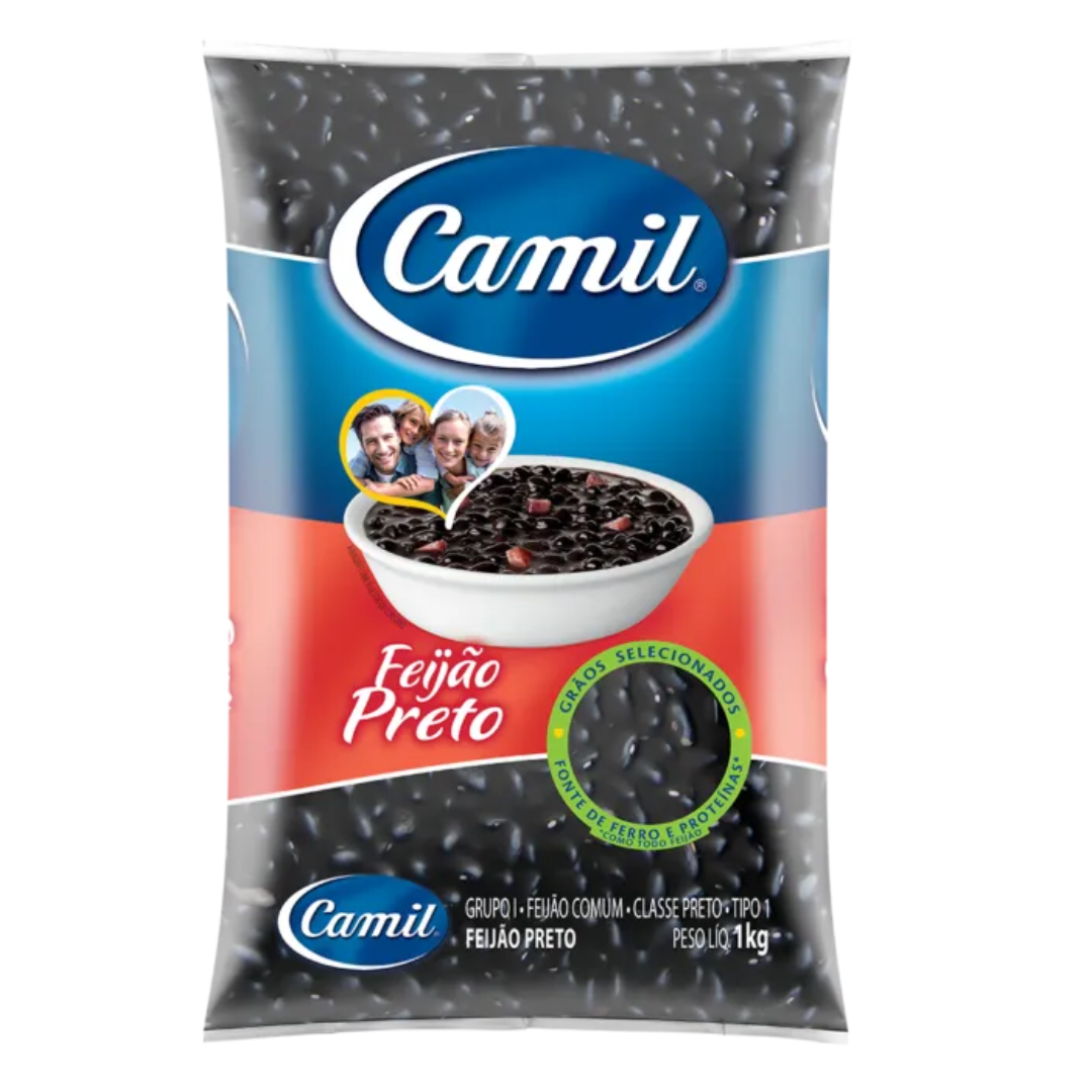 Feijão Preto (Haricots noirs secs) - CAMIL - 1kg