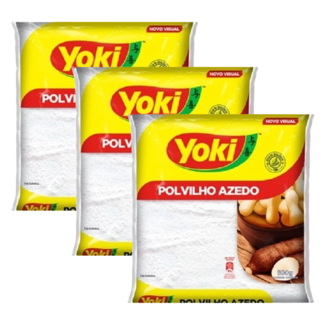Combo - Sour Polvilho - YOKI - 500g - Acquista 3 unità e ottieni uno sconto del 10%