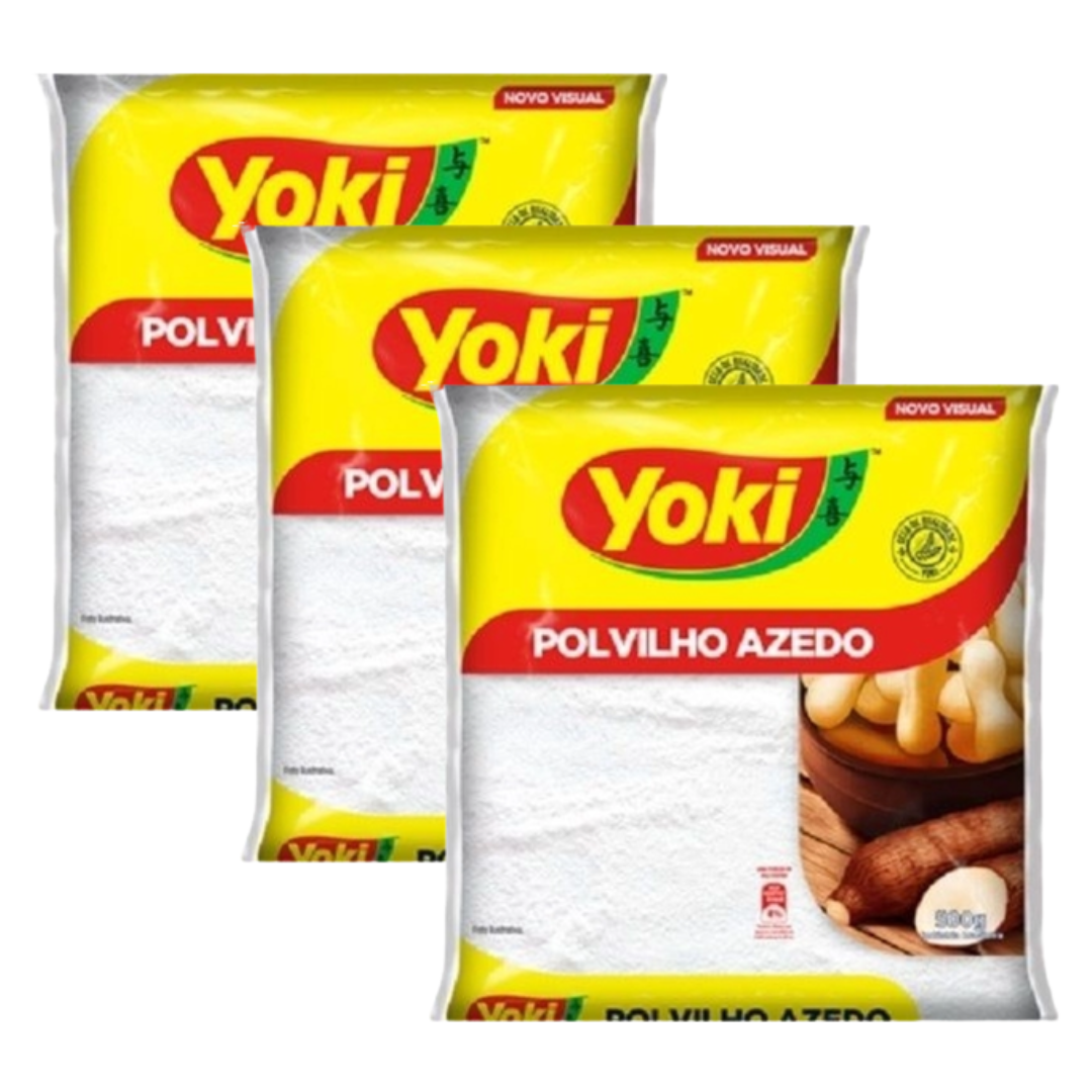 Combo - Polvilho Azedo - YOKI - 500g - Compre 3 unidades e ganhe 10% de desconto