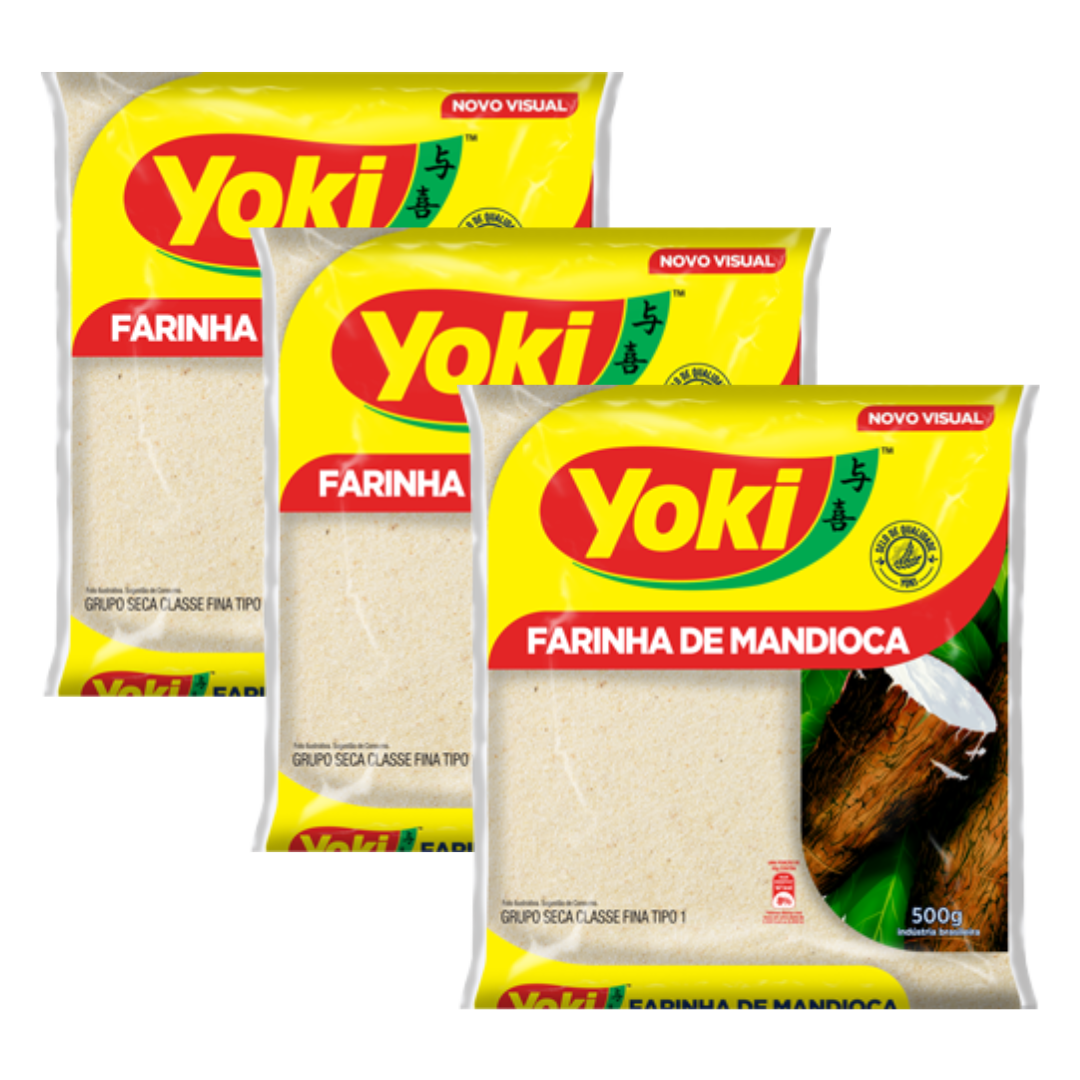 Combo - Farina di manioca cruda - YOKI - 500g - Acquista 3 unità e ottieni il 10% di sconto