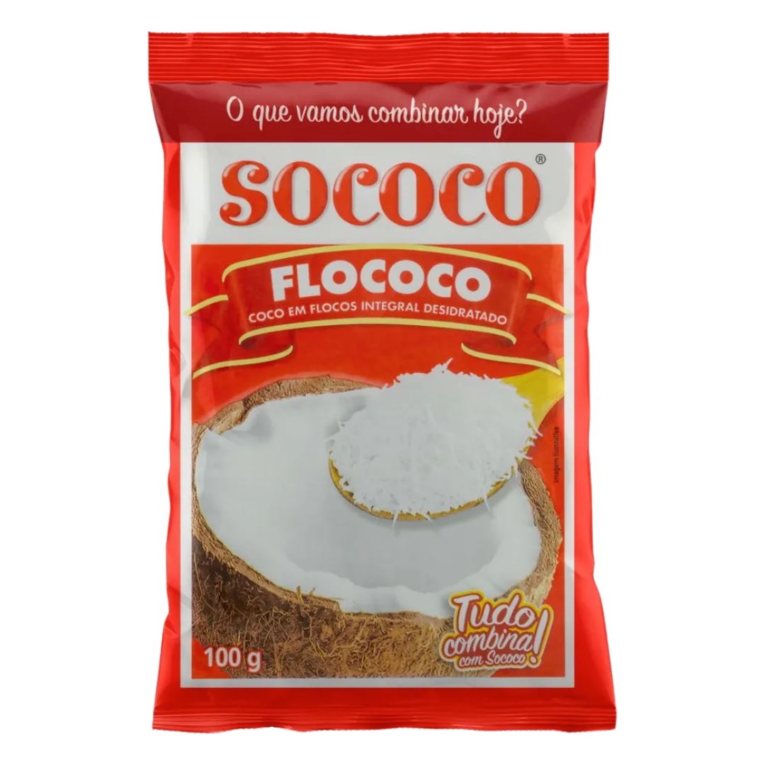 Cocco grattugiato floccato (Noix de Coco Flocon) - SOCOCO - 100g