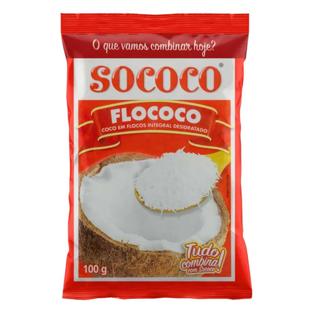 Coco Ralado Flocado (Noix de Coco Flocon) - SOCOCO - 100g