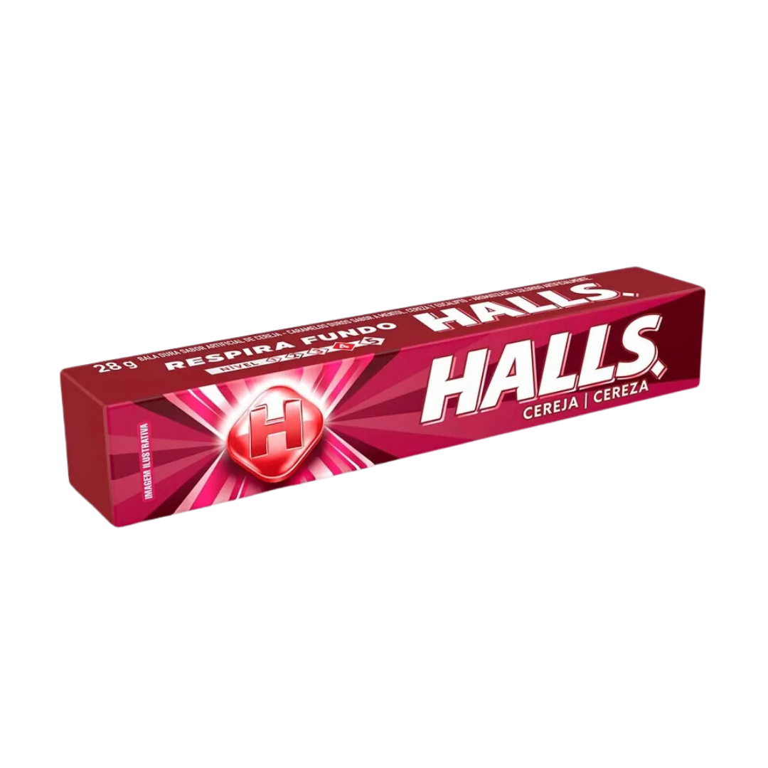 Bonbon cerise-(Bala Cereja) - HALLS - 28g - Promoção