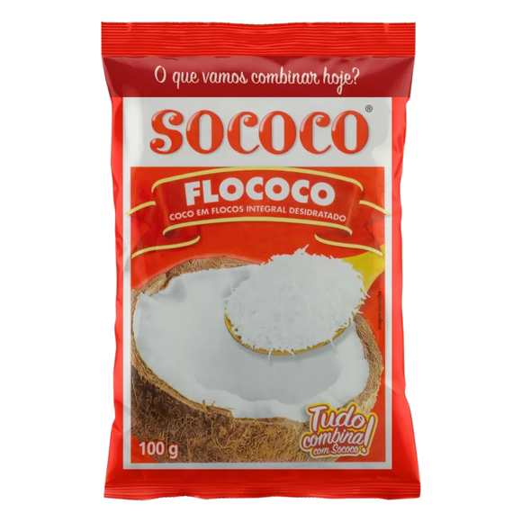Coco Ralado Flocado (Noix de Coco Flocon) - SOCOCO - 100g