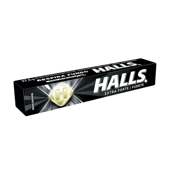 HALLS bonbons Noir (Bala HALLS Preto) - 28g