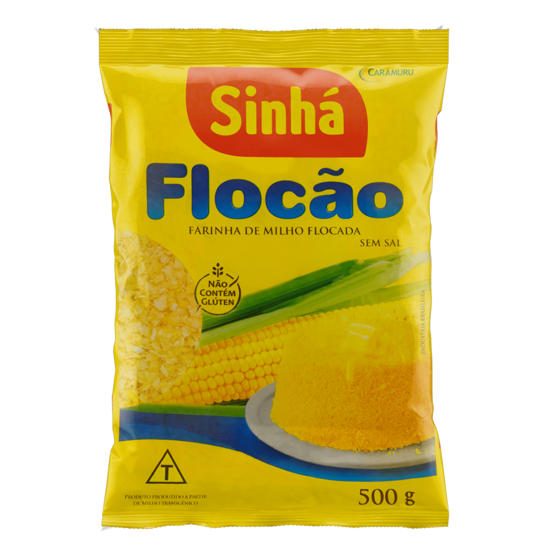 Farinha de Milho Flocão (Flocons de maïs) - SINHÁ - 500 g