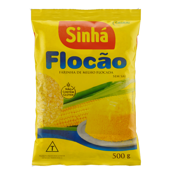 Flocons de maïs (Farinha de Milho Flocão) - SINHÁ - 500 g
