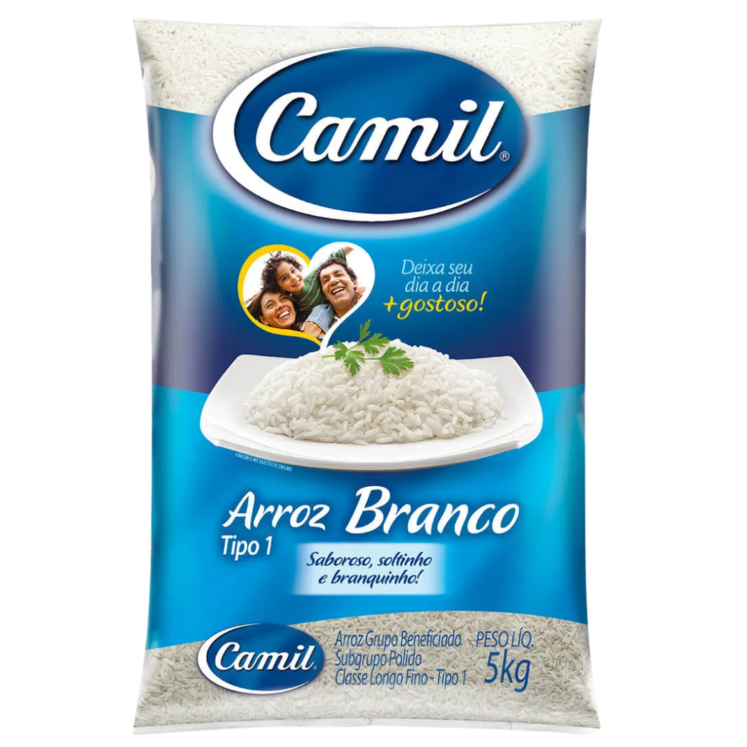 Riz blanc (Arroz Branco) - CAMIL - 5Kg