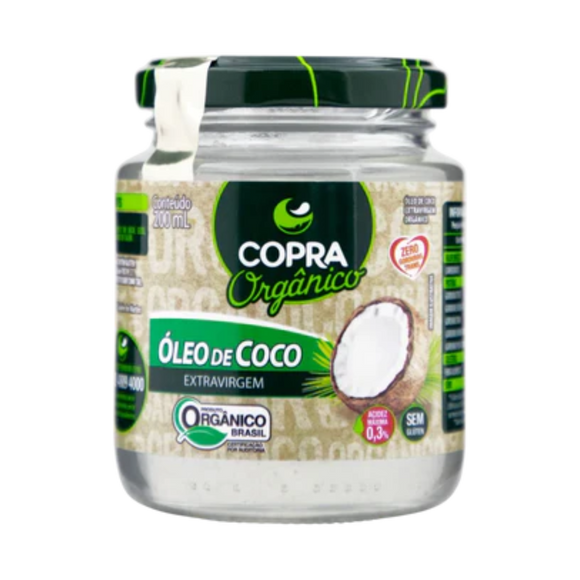 Óleo de Coco Extravirgem Orgânico - COPRA - 200ml