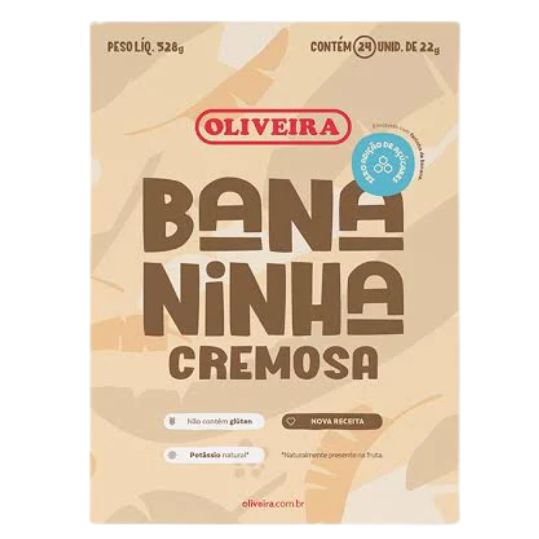 Banana cremosa senza zuccheri - OLIVEIRA - 528g