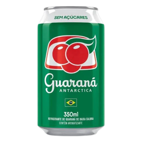 Soda brésilien au Guaraná sans sucre (Guaraná Antarctica zero) - 330 ml