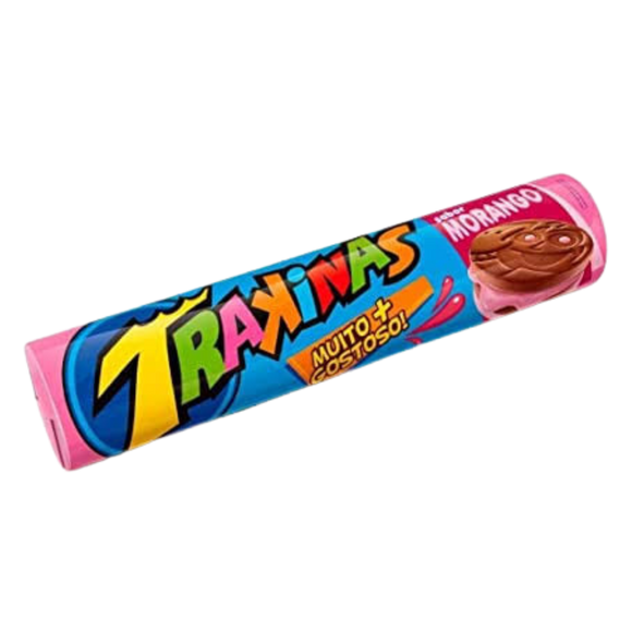 Biscuits Fourrés fraise (Bolacha Trakinas Morango) - NABISCO - 126g