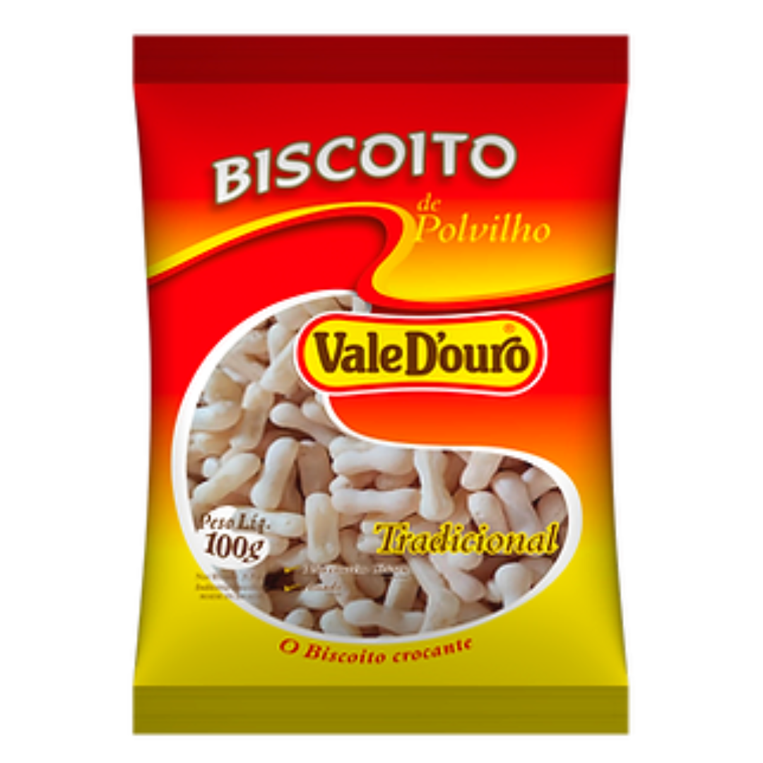 Biscoito de Polvilho Tradicional (Chips de Manioc Brésilien) - VALE D'OURO - 100g