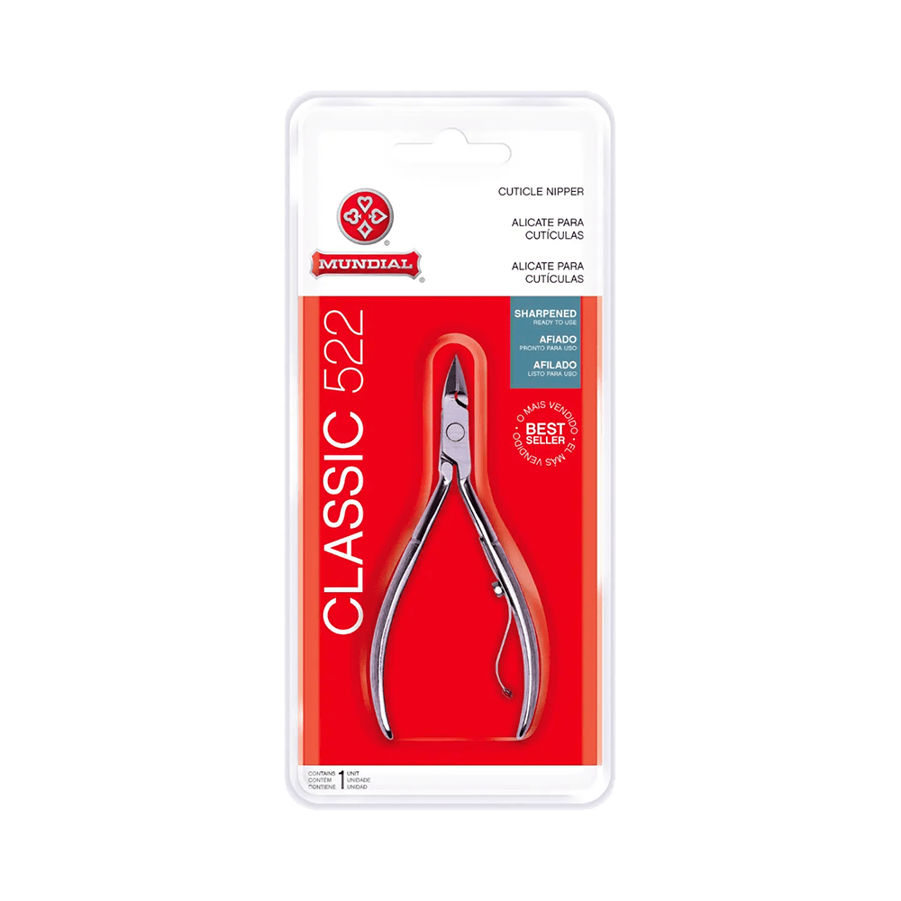 Pince à cuticules en acier inoxydable (Alicate para Cutícula 522C) - MUNDIAL