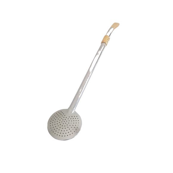 Bombilla Bomba (Bomba para Chimarrão Chata) - 19cm