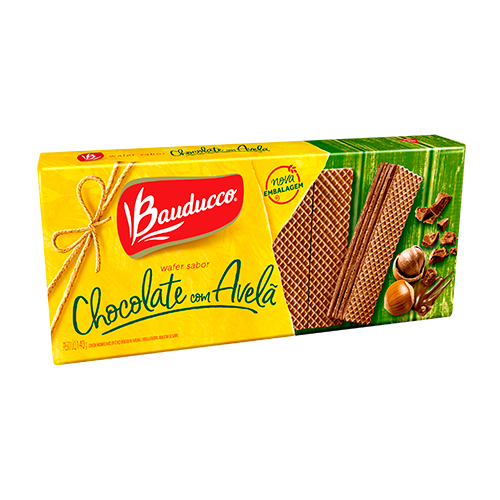 Waffer Recheado de Chocolate com Avelã - BAUDUCCO - 140g