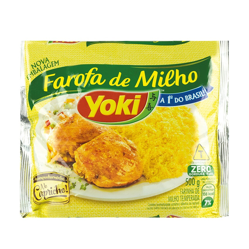 Farofa de Milho Temperada - YOKI - 500g